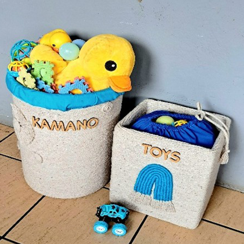 Personalised Handcrafted Toy Storage Basket (25L) - Image 3