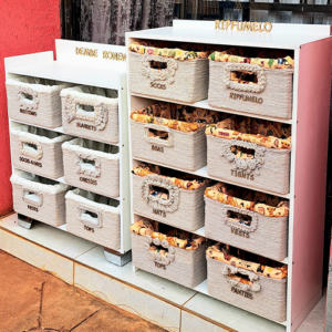 Personalised Handcrafted Storage Cabinet with Baskets