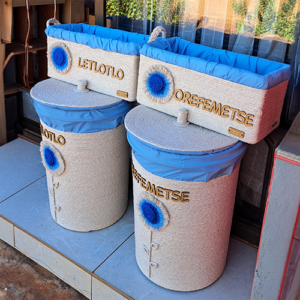 Personalised Handcrafted 50L Laundry Basket & Cosmetic Combo